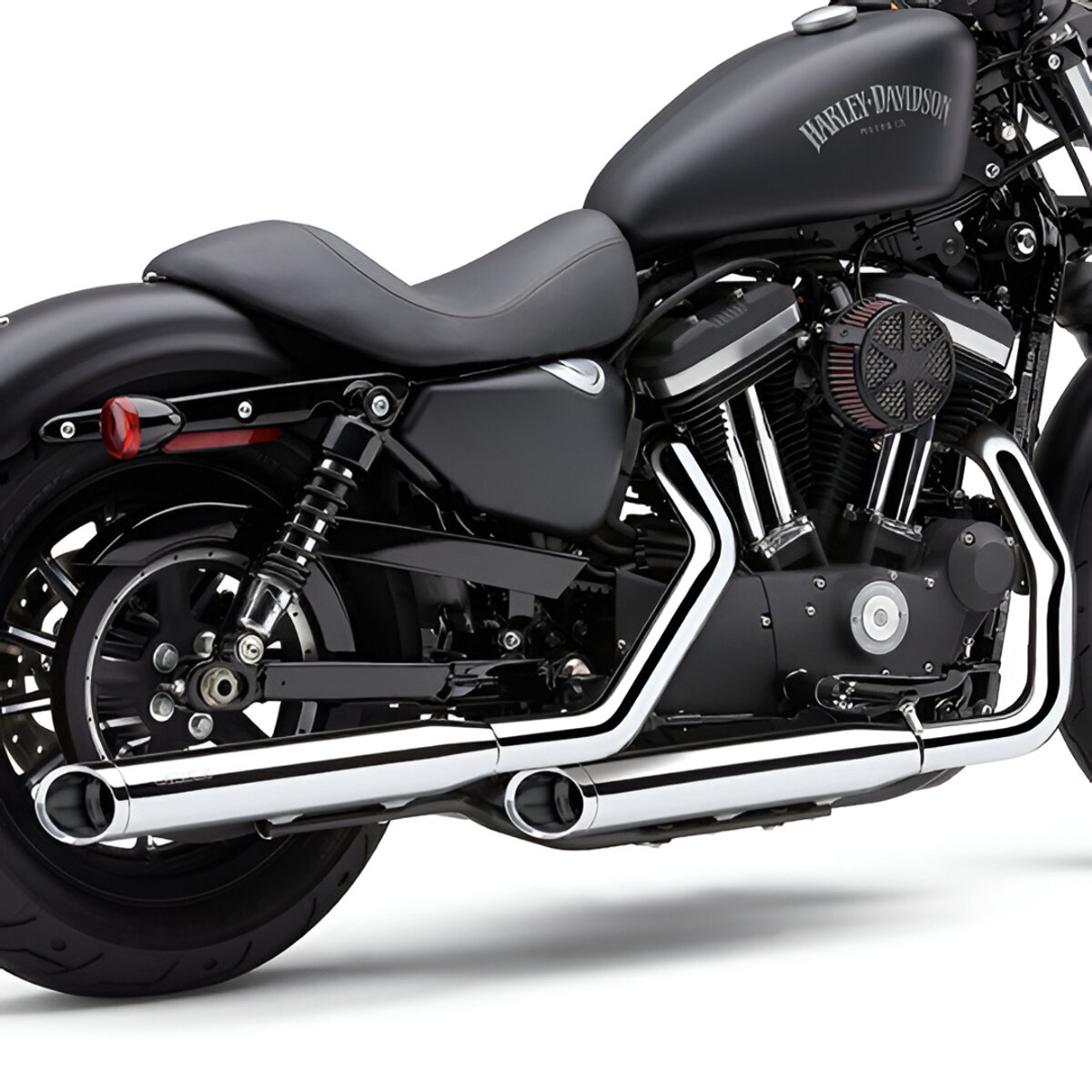 xl1200 07-13 スポーツスターCOBRAスリップオン Cobra 6030 3-inch Slip-on Exhausts, Chrome for Harley Sportster