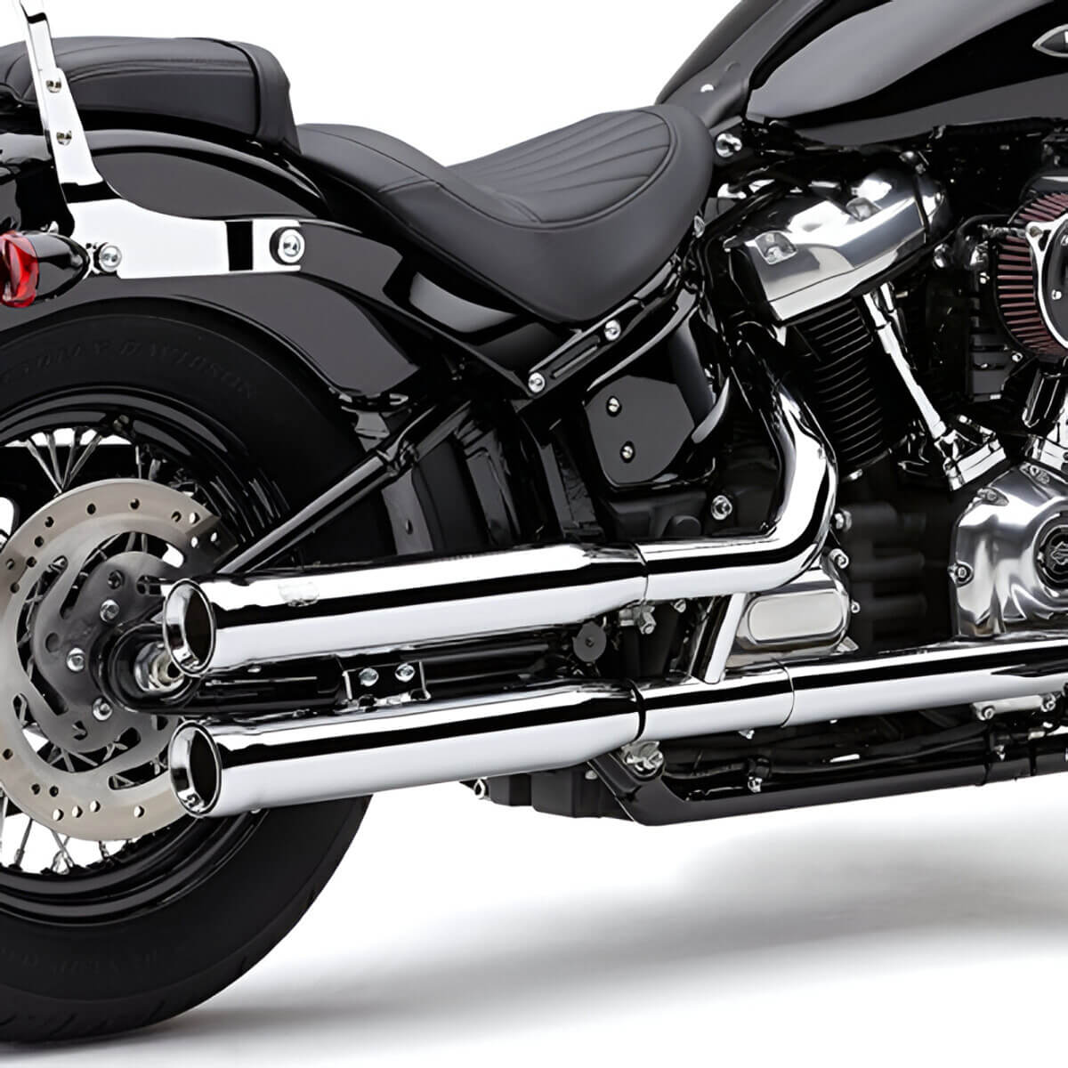 Cobra 6047 Neighbor Hater Slip-on Exhausts, Chrome for Harley Softail ...