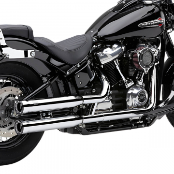 Cobra 6057 3-inch RPT Slip-on Exhaust, Chrome for Harley-Davidson Softail '18-'22