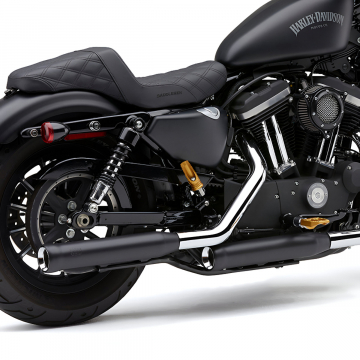 view Cobra 6086RB 3" Neighbor Hater Slip-on Exhausts, Black for Harley Sportster '14-'21