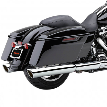 view Cobra 6108 909 Twins 4" Slip-on Exhausts, Chrome for Harley Touring FL '17-'22