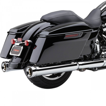 Cobra 6109 Neighbor Hater Slip-on Exhausts, Chrome for Harley Touring FL '17-'22