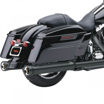 Cobra 6109RB Neighbor Hater Slip-on Exhausts, Black for Harley Touring FL '17-'22