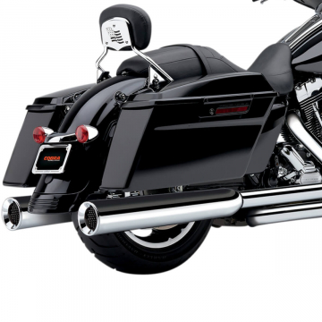 view Cobra 6215 4.5-inch Power Flo Slip-on Exhausts, Chrome for Harley FL Touring '95-'16