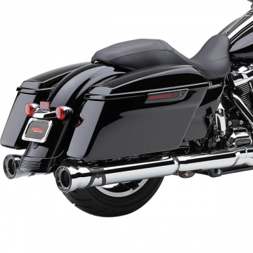 Cobra 6216 Race Pro 4.5" Slip-on Exhausts, Chrome for Harley Touring FL '17-'22