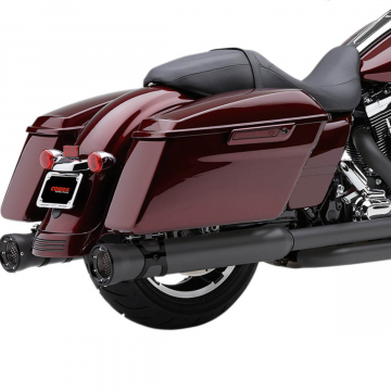 Cobra 6216RB Race Pro 4.5" Slip-on Exhausts, Black for Harley Touring FL '17-'22