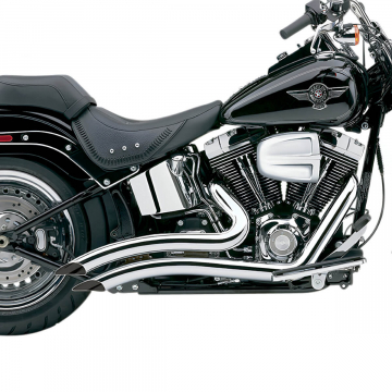 view Cobra 6223 Speedster Swept Short Exhaust, Chrome for Harley Softail '86-'06