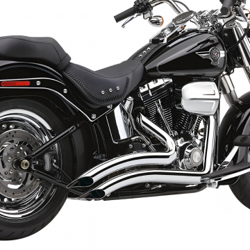 view Cobra 6225 Speedster Short Swept Full Exhaust, Chrome for Harley Softail '12-'17