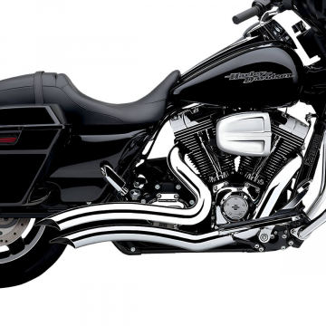 Cobra 6230 Speedster Swept Short Exhaust, Chrome for Harley FL Touring '10-'16