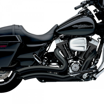 Cobra 6230B Speedster Swept Short Exhaust, Black for Harley FL Touring '10-'16