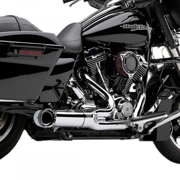 Cobra 6270-1 Turn Out 2-into-1 Exhaust, Chrome for Harley FL Touring '09-'16