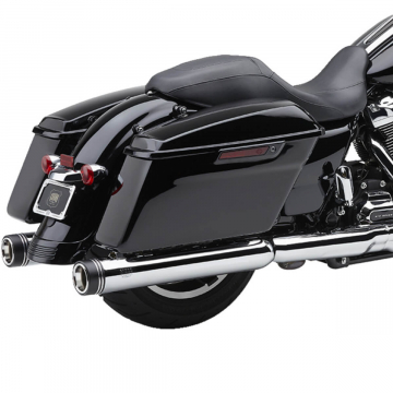 Cobra 6277 Gen 2 Neighbor Hater Slip-on Exhausts, Chrome for Harley Touring FL '17-'22
