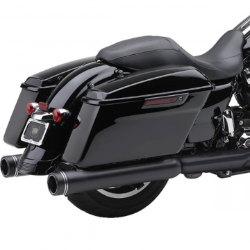 Cobra 6277RB Gen 2 Neighbor Hater Slip-on Exhausts, Black for Harley Touring FL '17-'22