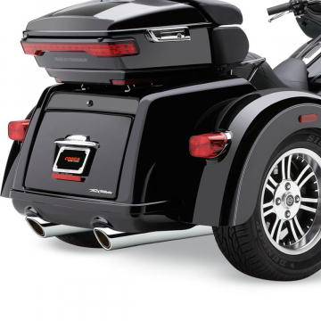 view Cobra 6303 909 Twins Slip-on Exhausts, Chrome for Harley Tri Glide '09-'22