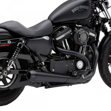 Cobra 6472B EL Diablo 2-into-1 Exhaust, Black for Harley Sportster models '07-'13