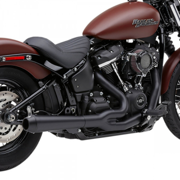 view Cobra 6474B EL Diablo 2-into-1 Full Exhaust, Black for Harley Softail '18-'22