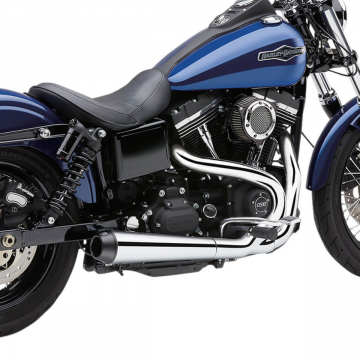 Cobra 6476 EL Diablo 2:1 Exhaust System, Chrome for Harley Dyna '06-'11