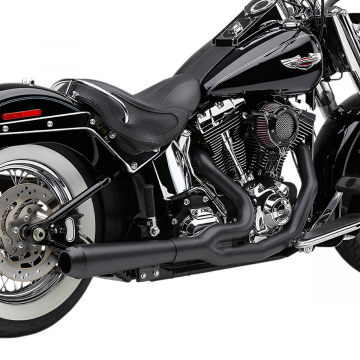 Cobra 6483B EL Diablo 2-into-1 Full Exhaust, Black for Harley Softail '12-'17