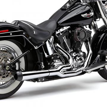 view Cobra 6485 EL Diablo 2-into1 Exhaust, Chrome for Harley Softail '88-'06