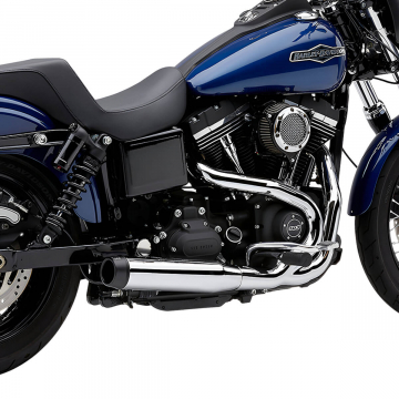 Cobra 6496 EL Diablo 2:1 Exhaust System, Chrome for Harley Dyna '06-'11
