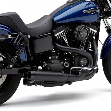 view Cobra 6497B 3.5Inch EL Diablo 2-into-1 Exhaust, Black for Harley Dyna '12-'17