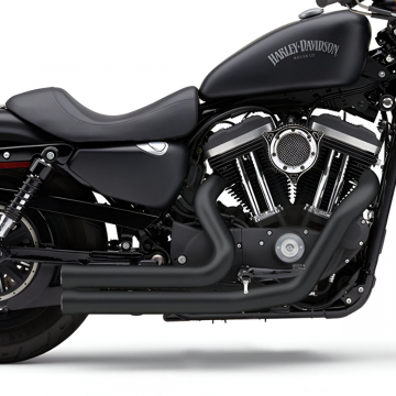 Cobra 6705B Speedster Short 909 Full Exhaust, Black for Harley Sportster '14-'22