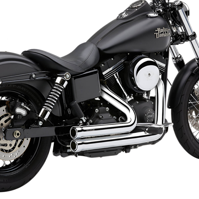 Cobra 6708 Speedster 909 2:2 Exhaust, Chrome for Harley Dyna '12