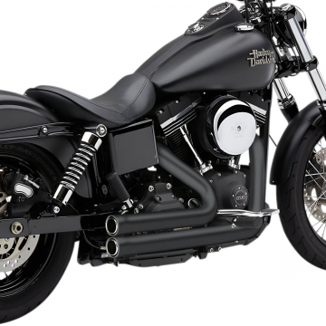 Cobra 6708B Speedster 909 2:2 Exhaust, Black for Harley Dyna '12-'17