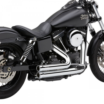 Cobra 6709 Speedster 909 Full Exhaust, Chrome for Harley Dyna '06-'11