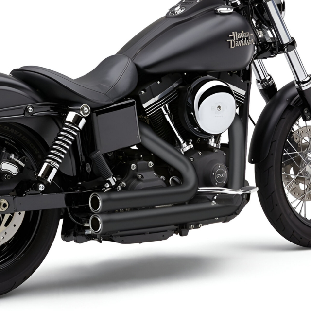 Cobra 6709B Speedster 909 Full Exhaust, Black for Harley Dyna '06