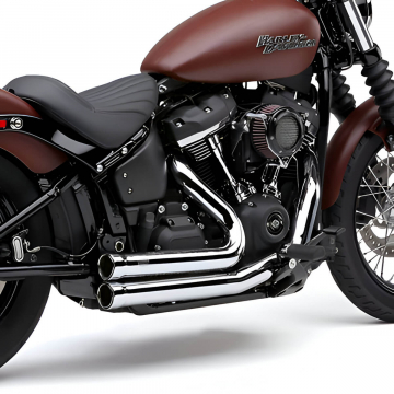 Cobra 6712 Speedster Short 909 Full Exhaust, Chrome for Harley Softail '18-'20