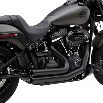 view Cobra 6714B Speedster 909 2-into-1 Full Exhaust, Black for Harley Softail '18-'22
