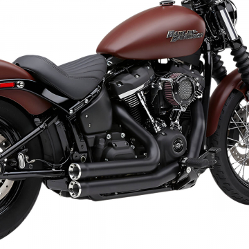 Cobra 6792B Speedster Short RPT Full Exhaust, Black for Harley Softail '18-'20