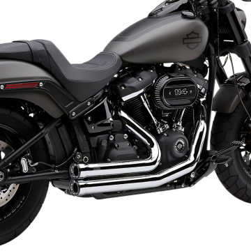 view Cobra 6794 Speedster Short RPT Full Exhaust, Chrome for Harley Softail '18-'22