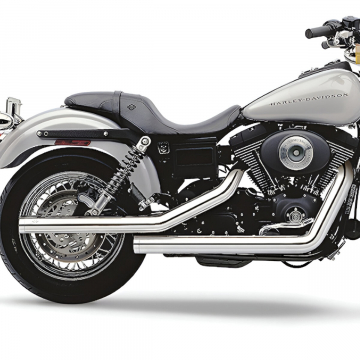 view Cobra 6815T Dragster 2-into-2 Exhaust, Chrome for Harley Dyna '91-'05