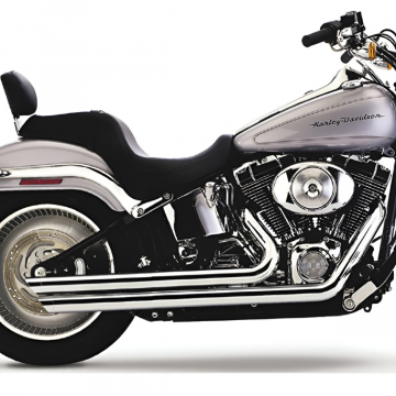 view Cobra 6851 Speedster Slashdown Full Exhaust, Chrome for Harley Softail '07-'11