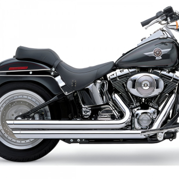 view Cobra 6852 Speedster Slashdown Full Exhaust, Chrome for Harley Softail '12-'17