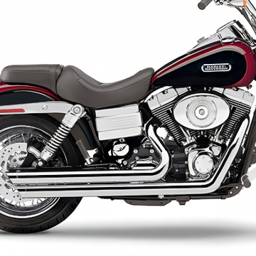 view Cobra 6857 Speedster Slashdown Exhaust, Chrome for Harley Dyna '06-'11