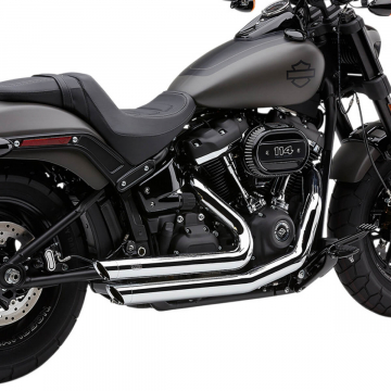 view Cobra 6864 Speedster Slashdown Full Exhaust, Chrome for Harley Softail '18-'20