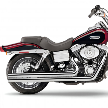 view Cobra 6957T Speedster Long Exhaust, Chrome for Harley Dyna '06-'11