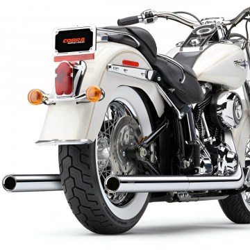 view Cobra 6986 Bad Hombre Dual Full Exhaust, Chrome for Harley Softail '12-'17