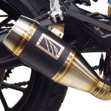 view Competition Werkes WDSCR5-BC Slip-on Exhaust, Black Center for Scrambler 800 2023+