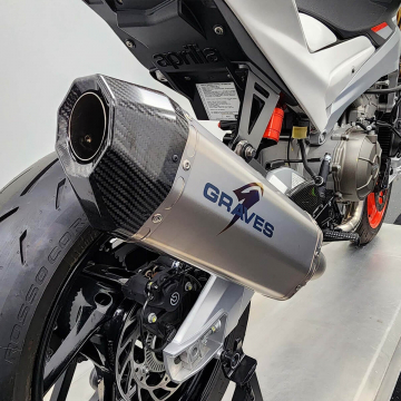 view Graves EXA-20RS6-FTT Full Titanium Exhaust for Aprilia RS660 / Tuono 660 '20-'24