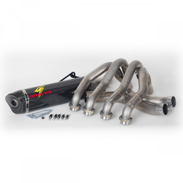 view Graves EXY-22MT10-FTC Full Titanium Exhaust for Yamaha MT-10 2022+