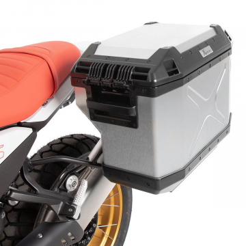 view Hepco & Becker Cutout Side Carrier with Silver Cases for BMW R12/NineT/S/G/S 2025+