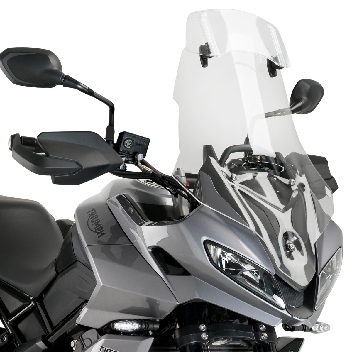 Puig Touring Windshield with Visor, Clear for Triumph Tiger Sport