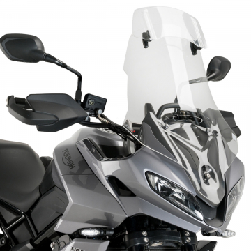view Puig Touring Windshield with Visor, Clear for Triumph Tiger Sport 660 2022+