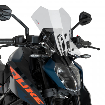 view Puig 21998W New Generation Touring Windshield for KTM 125/390 Duke 2024+