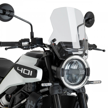 view Puig 22188W New Generation Sport Windshield for Husqvarna Vitpilen 401 2024+