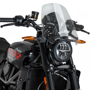 view Puig 22348W New Generation Sport Windshield for Indian FTR1200 2023+